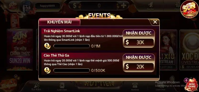 Chương trình khuyến mãi Sunwin